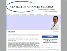 Tablet Screenshot of centerforadvancedurology.com